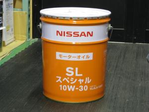 NISSAN エンジンオイル　SL 10W-30 20